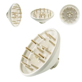 SEICHYGO 360° Rotating Diffuser Attachment Compatible with Shark FlexStyle Hair Dryers Styling Tool, Hair Smoothing Dryer Magnetic Blower Accessories, Beige