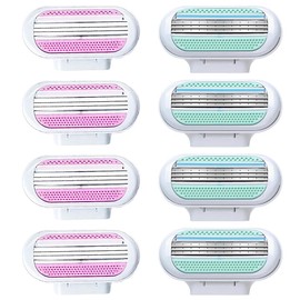 Tomedeks 8 PCS Razor Blades Women, Ve-nus Razors for Women Refill, Razor Heads