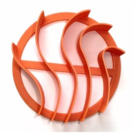 AJT WAVE DESIGN PATTERN CONCHA CUTTER MEXICAN SWEET BREAD STAMP MADE IN USA PR4394