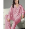 Famulily Womens Loungewear Sets Oversized Tshirt Comfy Pj Bottoms Super-Soft