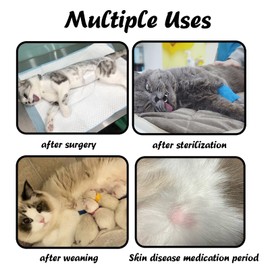 Cat Wound Surgery Recovery Suit for Abdominal Wounds or Skin Diseases, After Surgery Wear, Pajama Suit, E-Collar Alternative for Cats (M, Fox Pattern)