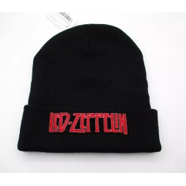 Led Zeppelin Rock Retro Vintage Black Beanie Hat