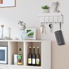 Kldgris Key Rack with Shelf, Wooden Key Holder, White, Decorative