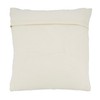 SARO LIFESTYLE Geometric Glam Dashed Woven Throw Pillow Cover, Natural,
