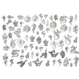 70Pcs Set Dragon Pattern Bracelet Hand Made Accessories Kit DIY Pendants Accessories
