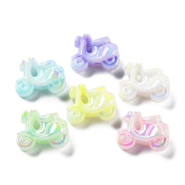 DanLingJewelry 20Pcs Glow in The Dark Beads Acrylic Luminous Vehicle Motorcycle Beads for DIY Jewelry Craft Necklace Bracelet Keychain Decor