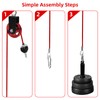 Topfinder Gym Cable, Fitness Steel Cable Machine Pulley System Home