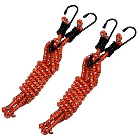 Edward Tools Harden Heavy Duty Bungee Cords with Hooks (2 Pack) – Latex Core for Max Stretch – UV Weather Resistant – Heavy-Duty Metal, Protective Caps – for Bike Racks, Camping, Cargo, Outdoor (36")