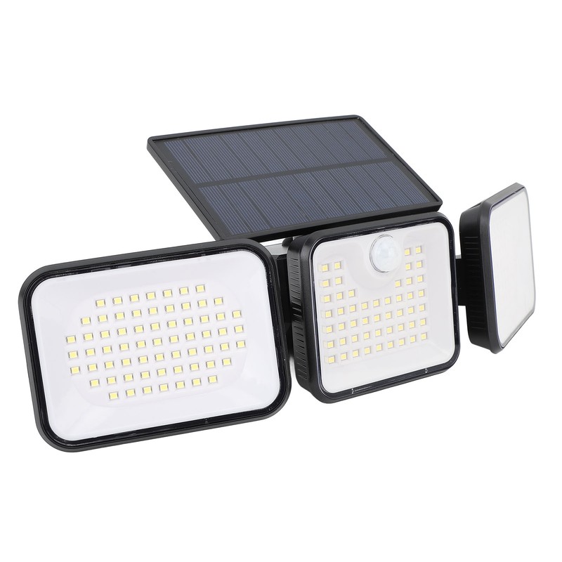 Solar Motion Sensing Light Rotating 3 Head IP65 Waterproof Decorative