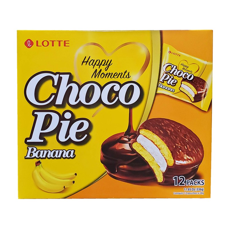 Lotte Choco Pies 2 Packs (Banana Choco Pie)