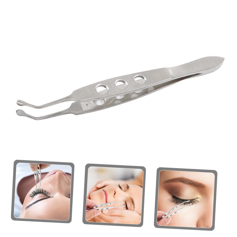 IWOWHERO Mcobeauty Angled Remover Eyelid Tweezer Meibomian Gland Expressor for