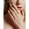 JIWOY Twisted Stackable Ring 925 Sterling Silver Infinity Ring Round