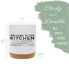 Elanze Designs Welcome to the Kitchen Ceramic Cork Bottom White