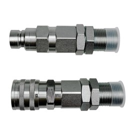 ninawesome Hydraulic Quick-Connect Coupler Compatible with John Deere 332 326D 280 332D 325 333D 270 328 328D 260 Replacement for AT312877 KV13884