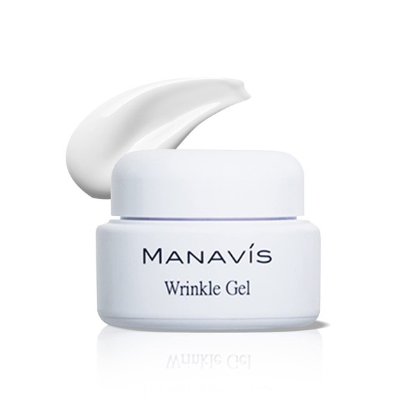 MANAVIS Cosmetics Medicated Wrinkle Gel, Quasi-Medical Gel Cream, 1.1 oz (30 g), Dry, Moisturizing, Corneum Layer Gel, Cream, Stearyl Glycyrrhetinate for Face, Neck, Day and Night, Skin Care