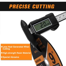 Truswe 9-inch Cut Off Wheels - 10 Pack 9"x0.075"x7/8" Cutting Wheel Ultra Thin Cut-Off Disc Metal & Stainless Steel Cutting Disc for Angle Grinder