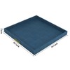 HofferRuffer Elegant Decorative Serving Tray, 20"x20" Square Faux Leather Ottoman