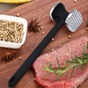 Ziranee Fleischklopfer,Heavy Duty Schnitzelklopfer Metall Fleischzartmacher Schnitzelklopfer Fleischzartmacher Fleischhammer Geeignet