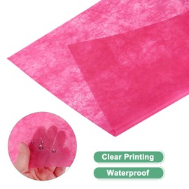 M METERXITY 20-Sheet Korean Cotton Wrapping Flower Paper, Waterproof Floral Wrapping Cotton Paper for Bouquets/Gift Packaging [Rose Red]