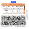 HELIFOUNER 210 Pieces M5 x 6mm /8mm /10mm /12mm /16mm