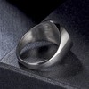 Joliernelle Compass Ring for Men Stainless Steel Solid Signet Ring