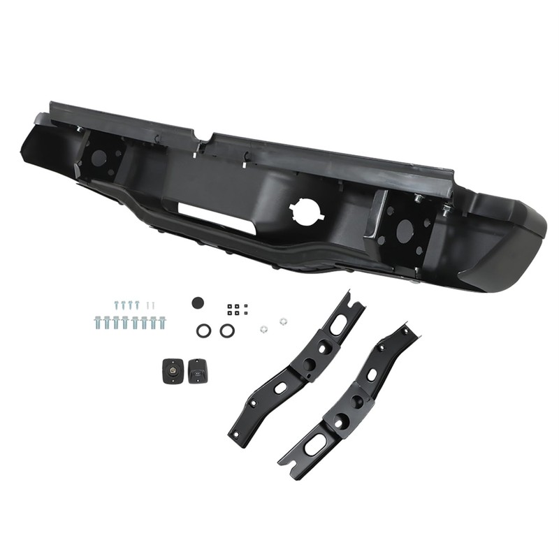 LABLT Steel Rear Step Bumper Chrome Finishi Replacement for Tacoma