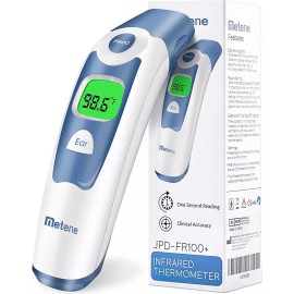 Metene Forehead and Ear Thermometer for Baby, Fast Reading with Fever Alarm