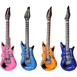 Guitar Inflates | 23 Inch | Set of 12 | Colorful Inflatable Guitars