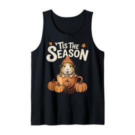 Tis The Season Guinea Pig Fall Coffee Autumn Pumpkin Spice Tank Top