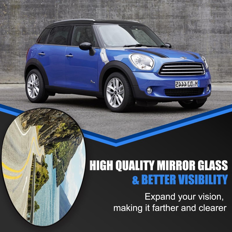 Aritoxy Passenger Side Mirror Glass Replacement Fit for Mini Cooper