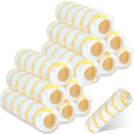 12 Pcs 9 x 1/2 Inch Paint Roller Covers Microfiber Paint Rollers Large Paint Roller Covers Shedless Covers for Paint Rollers Wall Painting Supplies for Most Surfaces, Paints and Stains