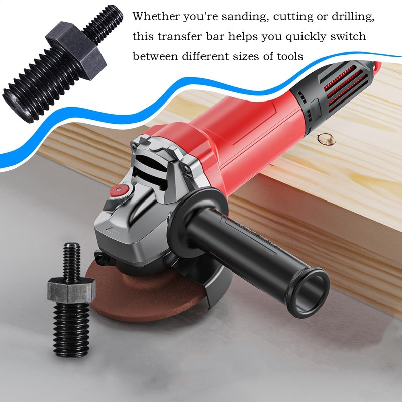 Angle Grinder Extension Shaft,Woodworking Grinding Attachments - Efficient Extension Shaft