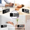 OQIMAX Digital Alarm Clock LED Display Alarm Clock Bedroom Electronic