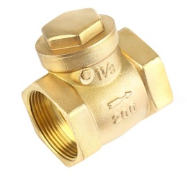 DN40 Check Valve1-1/2 BSP Swing Check Valve Non-Return ValveBrass Non-Return Swing Check Valve One-Way Valve 232PSI Prevent Water Backflow