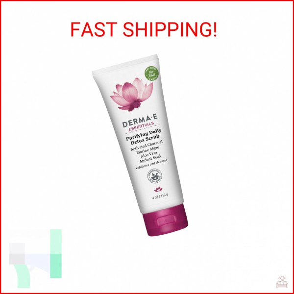 DERMA E Purifying Daily Facial Detox Scrub with Activated Charcoal