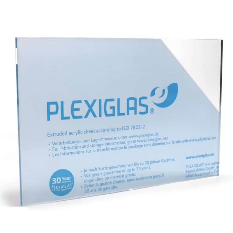 3mm Clear Extruded Acrylic Transparent Gloss Perspex Plexiglas Plastic Sheet