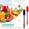 4 Pieces Long Handle Silicone Jar Spatula Kitchen Scraper Spatula