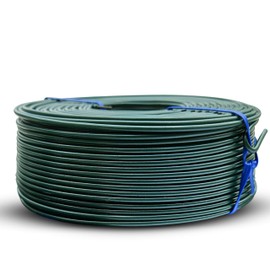 SIMBA STEEL - Rebar Tie Wire | 16 Gauge | 3.0lb Roll | Approx. 300 ft Length | Rust-Proof PVC Coated | Excellent Strength | Flexible | Durable (Green PVC Coated, Pack of 1)