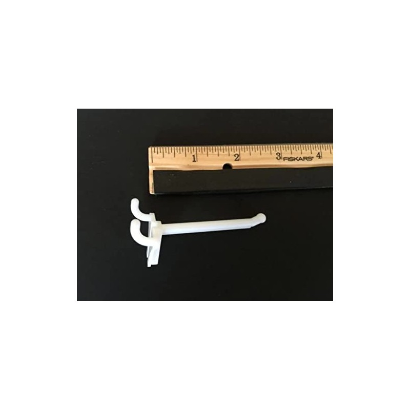 ProCraft Brand (100 Pack) 2 Inch White Plastic Peg Hooks