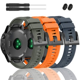 ZEROFIRE Compatible with Garmin Fenix 5 Watch Band Replacement, 22mm Silicone Band for Fenix 7/Fenix 6/Fenix 6 Pro/Fenix 5 Plus/Forerunner 945/Forerunner 935/Approach S62, Not Fit 5X, 5S