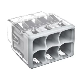 WAGO 2773-406 Compact PUSHWIRE Connector - 6 Conductor - 50pk