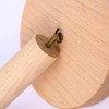 AIMALL Premium Beech Wood Roll Holder, 12.4-Inch Tall Kitchen Paper