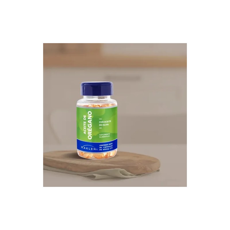 Aceite De Orégano Con Aceite De Oliva 90 Cápsulas Maklen