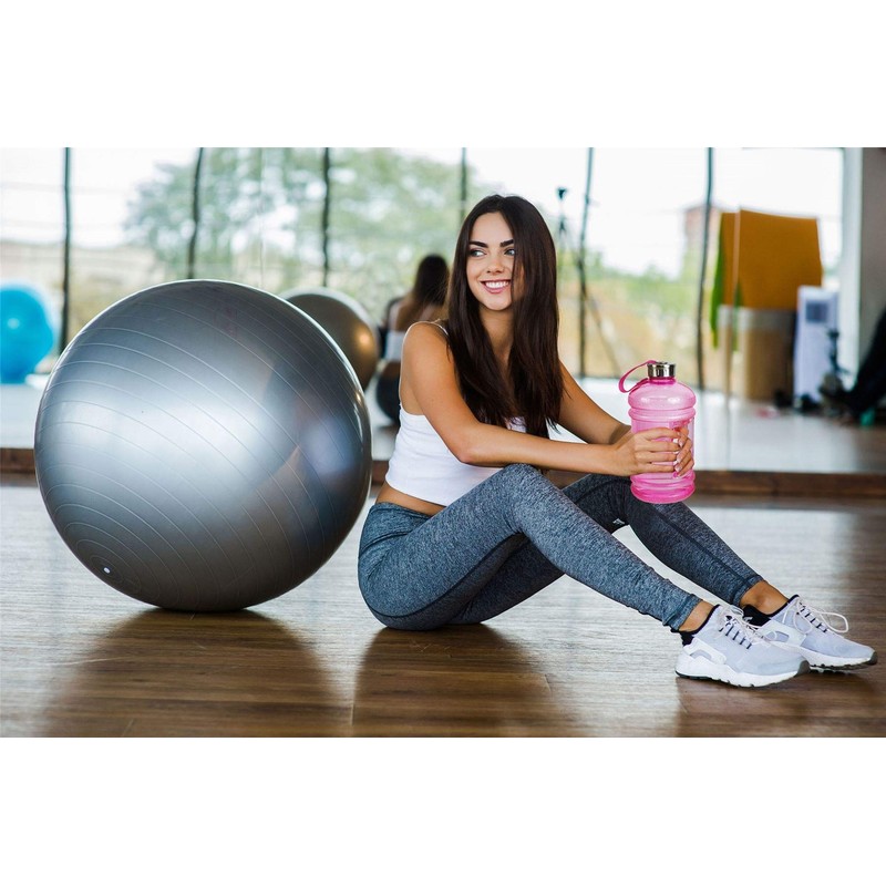 Large Drinking Bottle Sports Water Bottle 2.2L with Easy Carry