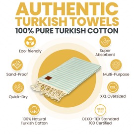 GOLD CASE HOME COLLECTION Turkish Beach Towel OLYMPOS XXL Oversized Bath Towels 100% Cotton Quick Dry, Sand Free - with Reusable Bag Gift PRE-Washed Super Soft (Olymyra-Red), 71x40''