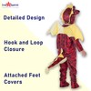 Dress Up America Dragon Costume for Kids - Red Dragon