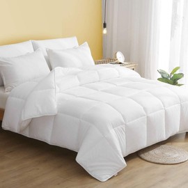 DWR 100% Cotton Lightweight Down Alternative Comforter, Queen (88x88)