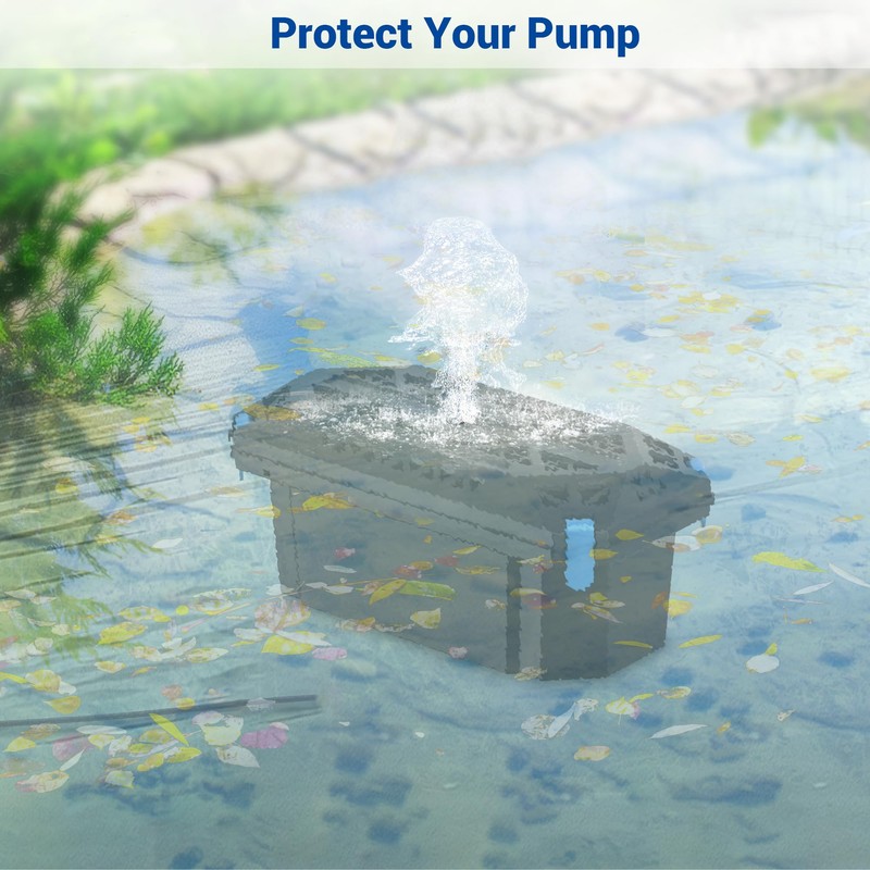 NFESOLAR Pond Filter for Outdoor Ponds, Filter Box with Filter