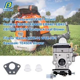 FitBest Carburetor Carb 43cc 49cc 2 Stroke Gas Scooter Mini-Chopper Pocket Rocket Bike 15MM