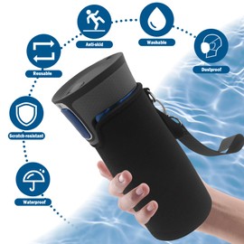 Compatible with Contigo Coffee Cup Sleeve,Cold Drinks Reusable Neoprene Insulated Sleeves Cup Cover,Coffee Mugs Holder with Handle Strap for 16oz Contigo
